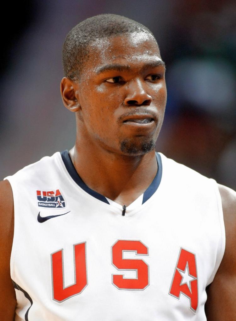 Kevin Durant #5 of the 2010 USA Basketball Men's National Team. (Ethan Miller/Getty Images)