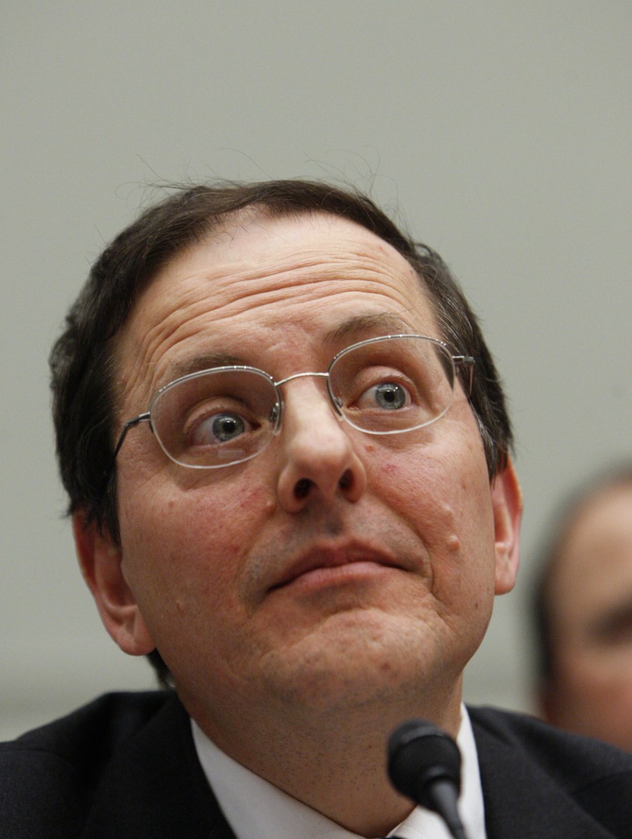 Edward DeMarco, acting director of the Federal Housing Finance Agency (FHFA), testifies during a Committee on Financial Services hearing on Compensation in the Financial Industry in 2010. DeMarco spoke Tuesday at the Brookings Institution in Washington on the use of TARP funds to provide principal assistance for underwater mortgages. (Ann Heisenfelt/Getty Images) 
