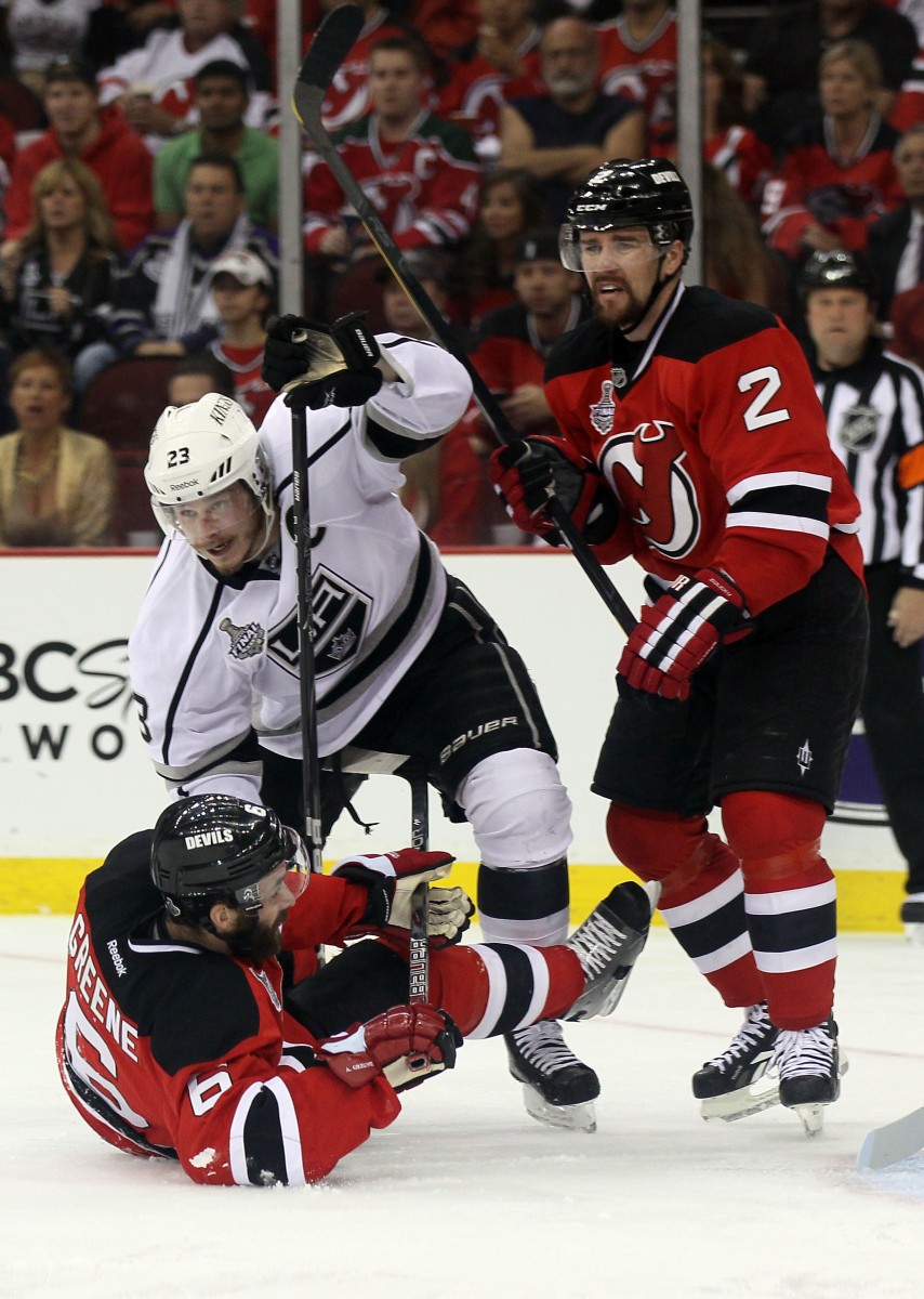 The Western Conference's No. 8 seed Los Angeles Kings and Eastern Conference's No. 6 seed New Jersey Devils got the Stanley Cup final underway on Wednesday night in New Jersey. The Kings won Game 1 on an overtime winner from Anze Kopitar. (Elsa/Getty Images)