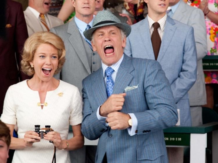 DERBY STRETCH: (L-R) Diane Lane, John Malkovich.  (John Bramley/Disney Enterprises, Inc.)