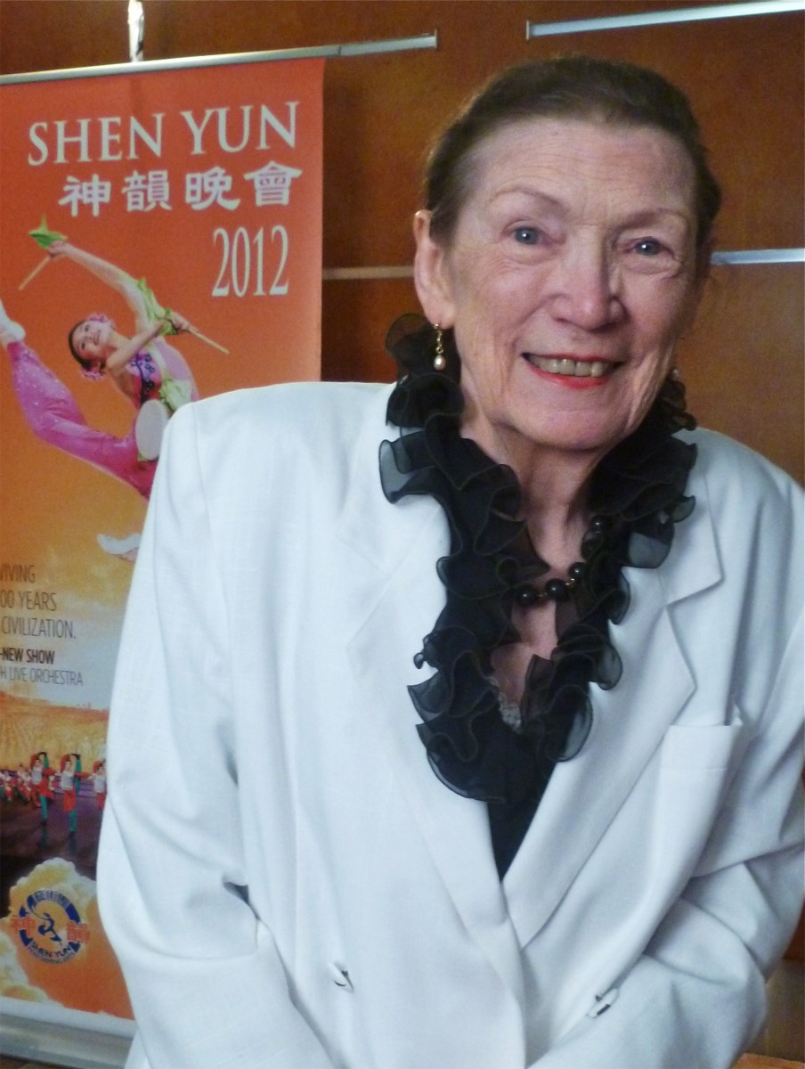 Doris Bishop (nee Goddard) at Shen Yun