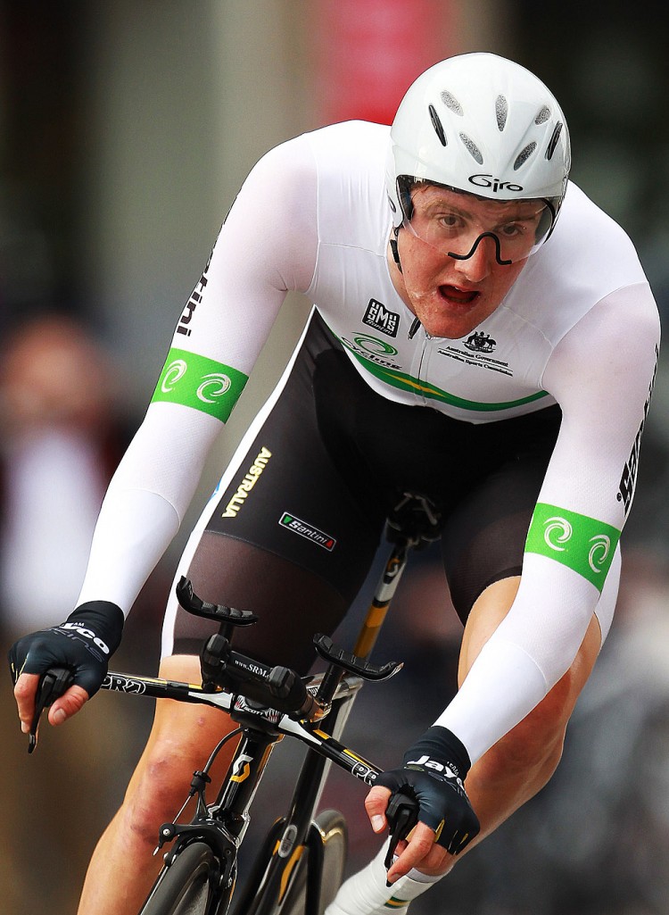 Luke Durbridge of Australia rides in the Men's Under 23 Time Trial at the UCI Road World Championships in Copenhagen, Denmark. (Bryn Lennon/Getty Images)
