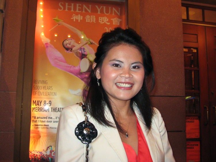 Soben Pim attends Shen Yun Performing Arts at the Merriam Theatre on May 9. 