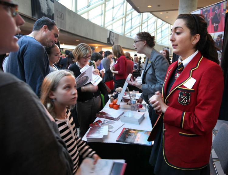 Parents begin their search for the perfect school at the annual Private School EXPO in Roy Thompson Hall. (Courtesy of Our Kids Media)