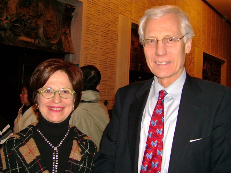 University of Montreal Law Professor and author Ejan Mackaay and his wife, Carole, enjoy an evening at Shen Yun