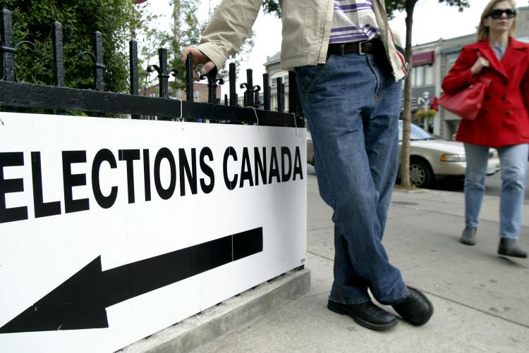 LOW TURNOUT: A report by the Canadian Chamber of Commerce says that before another election gets underway politicians of all stripes need to think about how many Canadians will actually turn out to vote.  (Donald Weber/Getty Images)