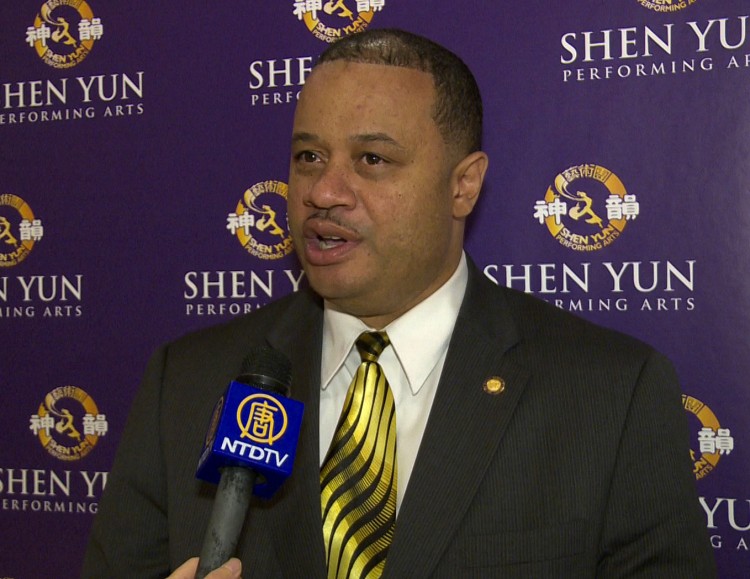 NY State Assemblyman Eric Stevenson attends Shen Yun Performing Arts at Lincoln Center's David H. Koch Theater on Sunday evening. (Courtesy of NTD Television) 