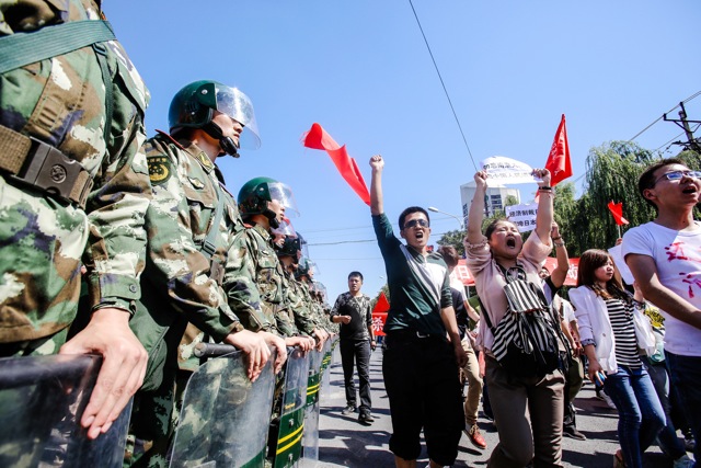 Chinese protesters