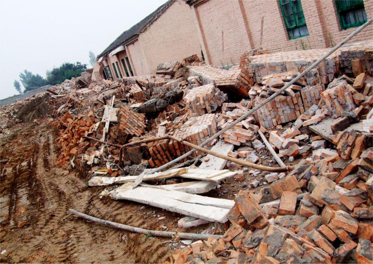 Part of the church group's destroyed buildings on Sept. 13. (ChinaAid)