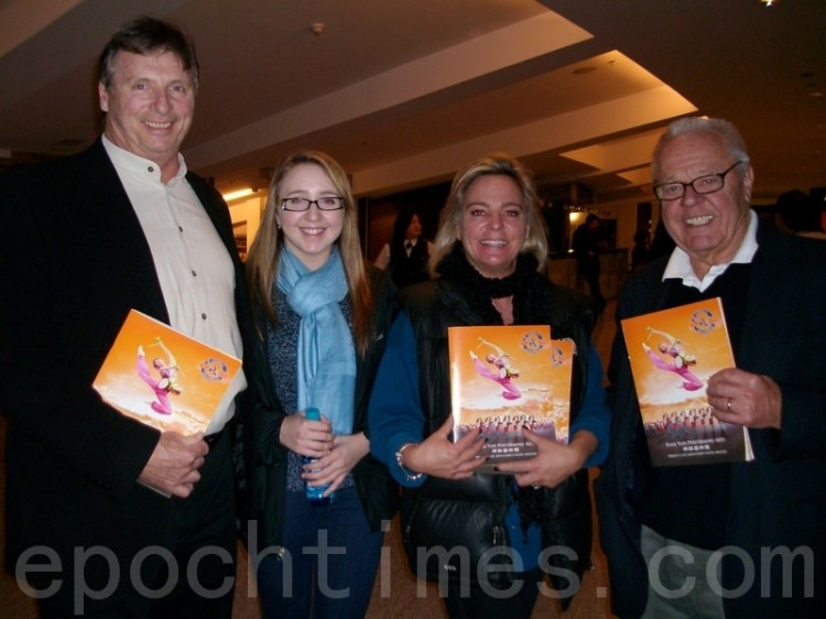 (L-R) James Kohne, Emily-Marie Kohne, Caroline George-Kohne, and accomplished cinematographer Laszlo George