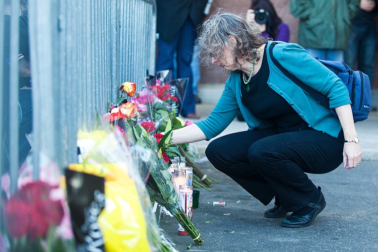 Gabrielle Giffords Attends Anniversary Vigil Marking One Year Since Shooting