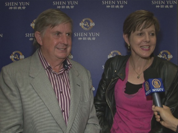 Gilbert Myles and his wife, Tina Myles, attend Shen Yun