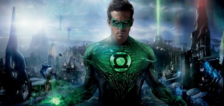 FISTS OUT: Ryan Reynolds as Green Lantern in the action-adventure movie 'Green Lantern.' (Courtesy of  Warner Bros. Pictures. & DC Comics)
