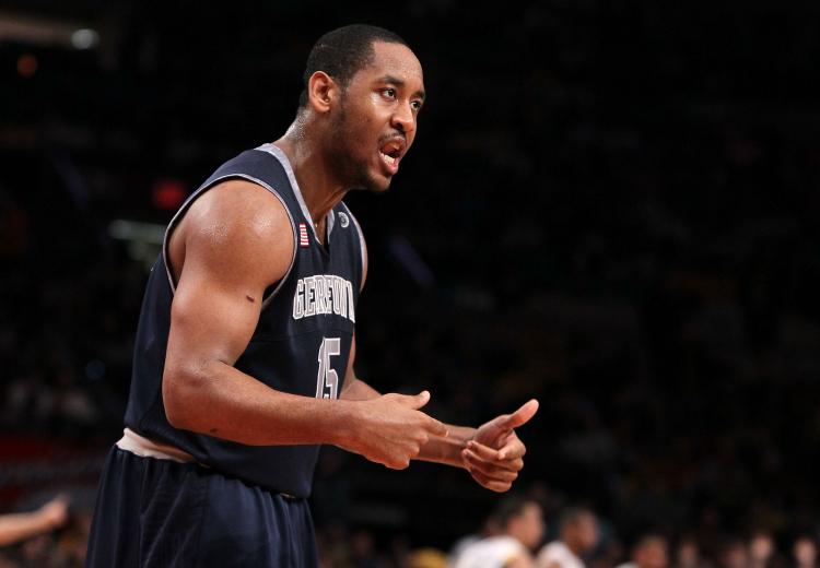 Georgetown's Austin Freeman contributed 25 points on Sat. Jan. 15 against Rutgers. (Jim McIsaac/Getty Images)