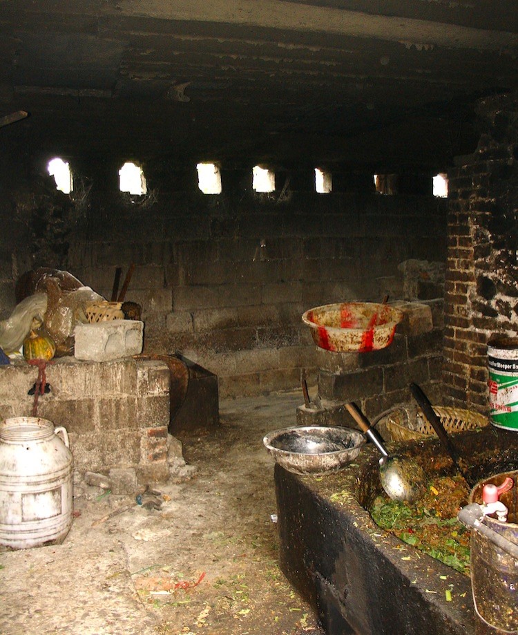 Chinese authorities seized 13 barrels of cooking oil made from gutter oil in Tongxin County, Zunyi City, in southwest China's Guizhou Province on Sept. 13. 	 (Epoch Times Photo Archive)