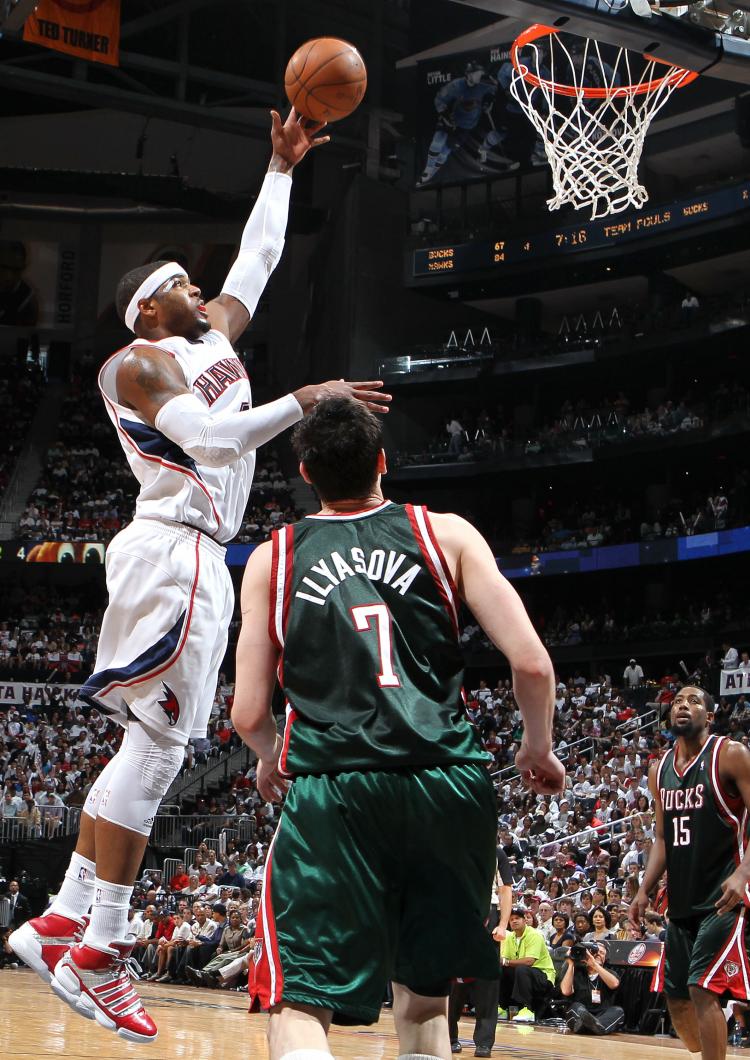 The Atlanta Hawks defeated the Milwaukee Bucks in Game 7 of the Eastern Conference quarterfinals on Sunday to earn the chance to face the Orlando Magic. (Mike Zarrilli/Getty Images )