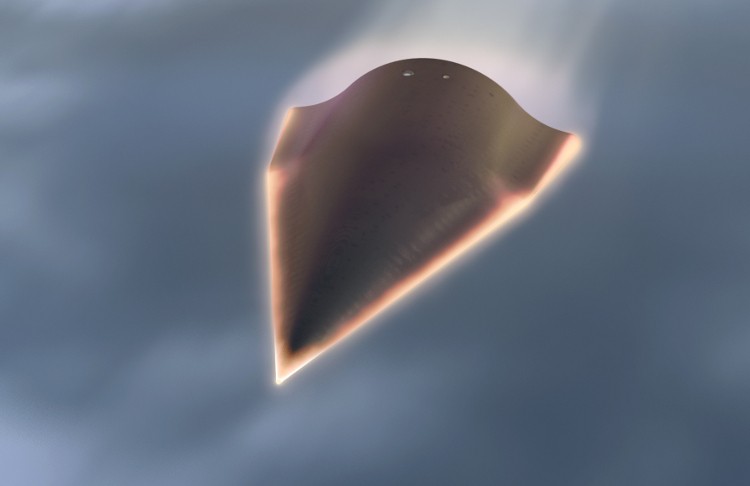 LOST IN SPACE: Researchers said the unmanned craft was hurling through space at 13,000 mph, but they lost track of it after just nine minutes of flight. (Image courtesy of DARPA)