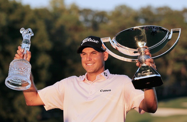 Twenty-nine-year-old golfer Bill Haas claimed both the TOUR Championship and the FedEx Cup title with his win on Sunday; this despite his somewhat low position, 25th, in the FedEx Cup standings heading into the final weekend. (Kevin C. Cox/Getty Images)