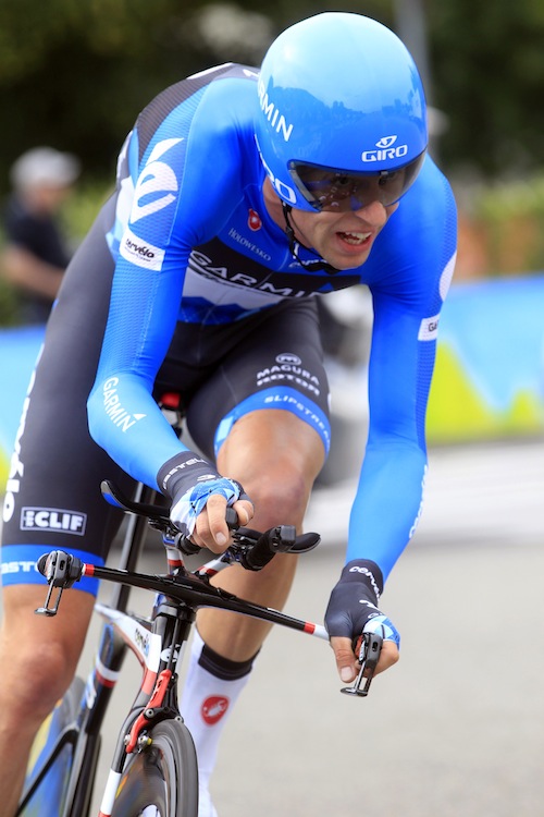 Canadian cyclist Ryder Hesjedal rides du