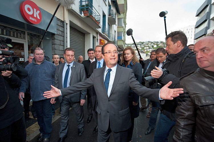 Socialist Party candidate François Hollande