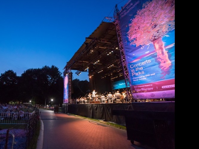 NY Philharmonic gives a free performance in Central Park in Manhattan on July 16, 2012. (Courtesy of Chris Lee)