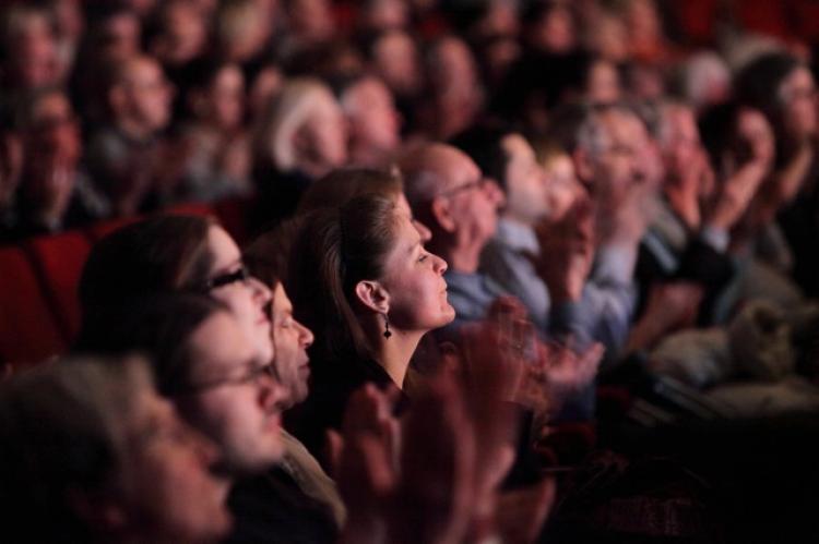 The Audience in Montreal enjoying the first performance. (Sun Dali/The Epoch Times)