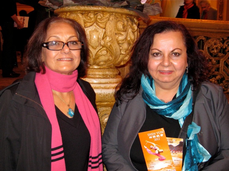 Amal Diab and Inaam Barakat at Shen Yun