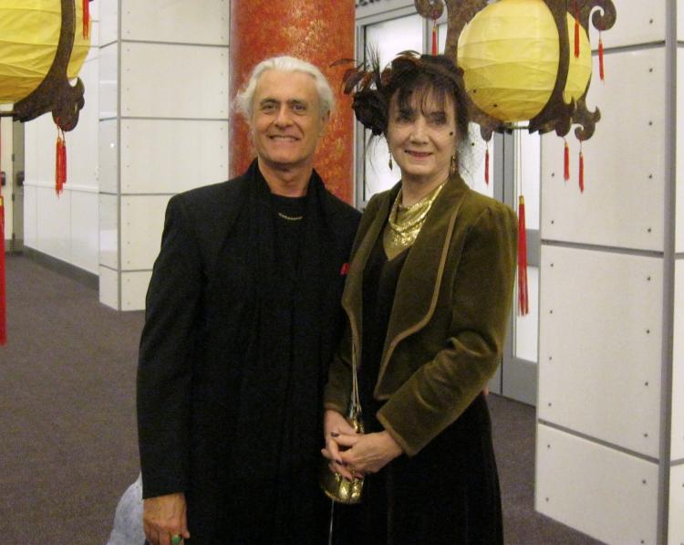 Mr. and Mrs. Fetta, 'it's amazing! Beautiful! ' At the Shen Yun Performing Arts performance on April 28 in Pasadena, California.  (Cheryl Casati/Epoch Times)