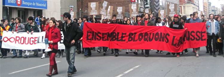 Students march