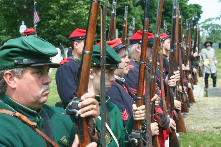 CIVIL WAR ANNIVERSARY: Uniformed re-enactors and musicians will perform during the Grand Procession at Historic Green-Wood, on Sunday, May 29.  (Courtesy of Jeffrey Richman)