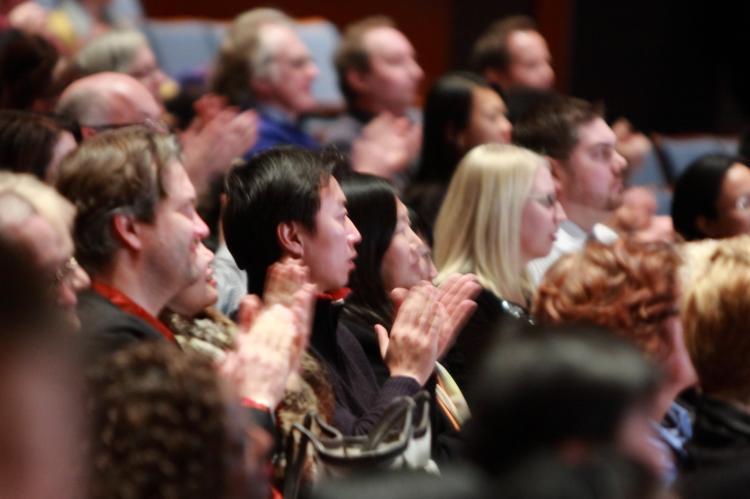 At the Sony Centre (formerly known as the Hummingbird Centre) on Thursday. (Sam Du/The Epoch Times)