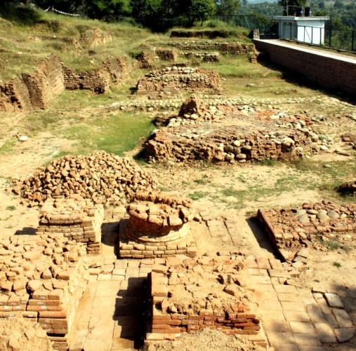 the excavation site of Ambaran on the outskirts of Akhnoor town