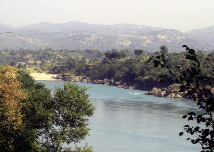 The river Chenab: 