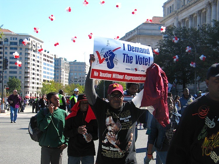 DC residents march for statehood.