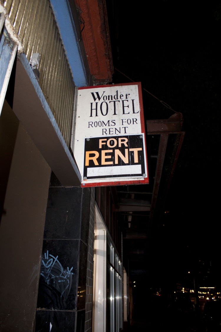 The Wonder Rooms, a single-resident occupancy hotel in Vancouver's Downtown Eastside. Vancouver City Council is creating two task forces to explore SRO hotel conditions and methadone program abuses.  (Brad Bussche/The Epoch Times)