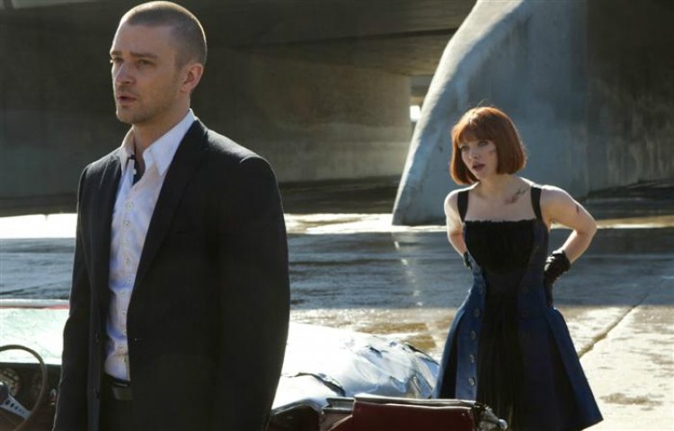 Amanda Seyfried and Justin Timberlake in Andrew Niccol's action film 'In Time.'  (Courtesy of 20th Century Fox)