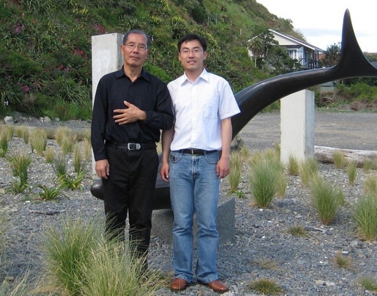 Jia Jia and his son Jia Kuo, a photo taken before Jia Jia left for China in 2009. (Photo provided by Jia Kuo)