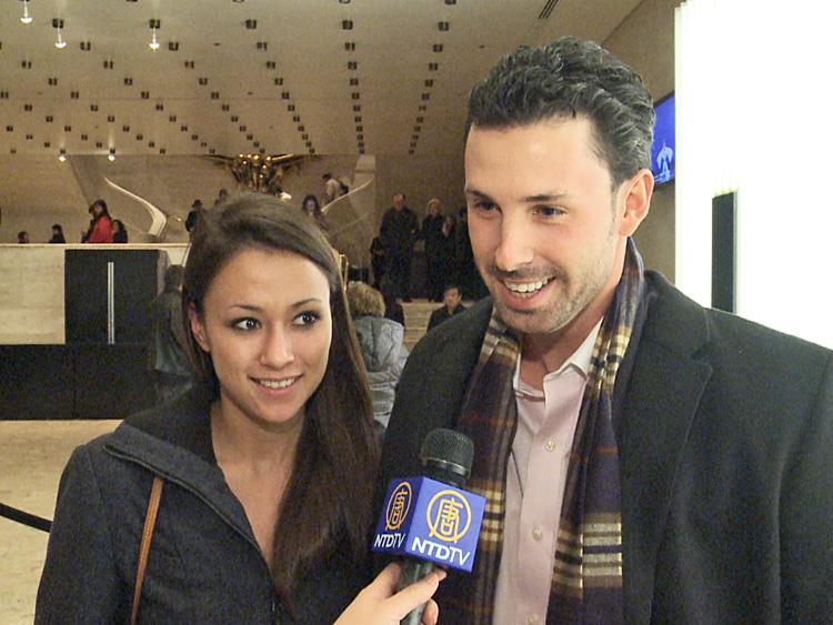 James Lasala and Sarah Meadows at Lincoln Center's David H. Koch Theater following the Premiere of Shen Yun Performing Arts on Jan. 6, 2011. (Courtesy of NTD Television)