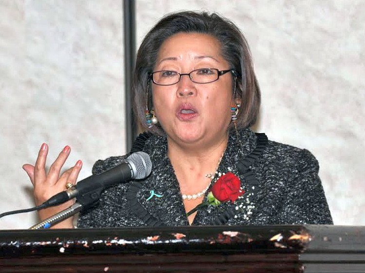  Jane Pan speaking for the Hepatitis B Initiative of Washington, D.C, Oct. 23, 2011. (Tam Duong) 