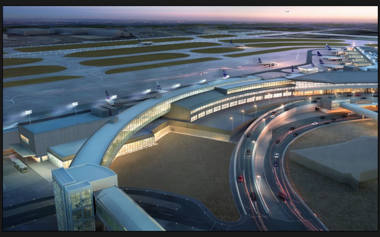 A rendering of JetBlue's terminal expansion at JFK Airport, New York. (PRNewsFoto/JetBlue Airways)