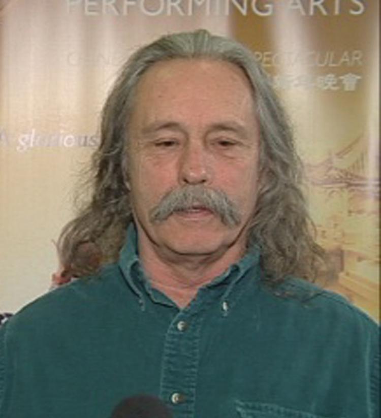 Jim Lockyer, public radio talk show host, at the 'Spectacular' in Portland (The Epoch Times)