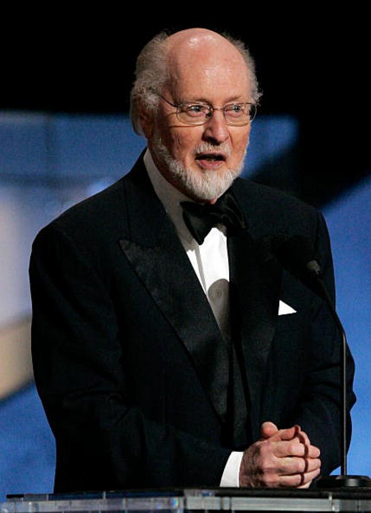 Composer John Williams speaks during the 33rd AFI Life Achievement Award tribute to George Lucas at the Kodak Theatre.  (Vince Bucci/Getty Images)