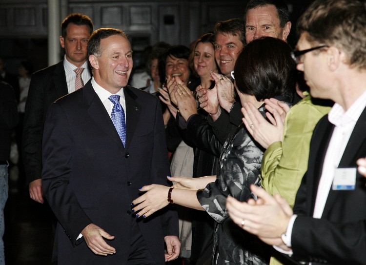 Prime Minister John Key's speech at the National Party Conference  signalled a change in youth welfare policy that coincides with an uncertain fiscal climate.  (Photo by Hagen Hopkins/Getty Images)