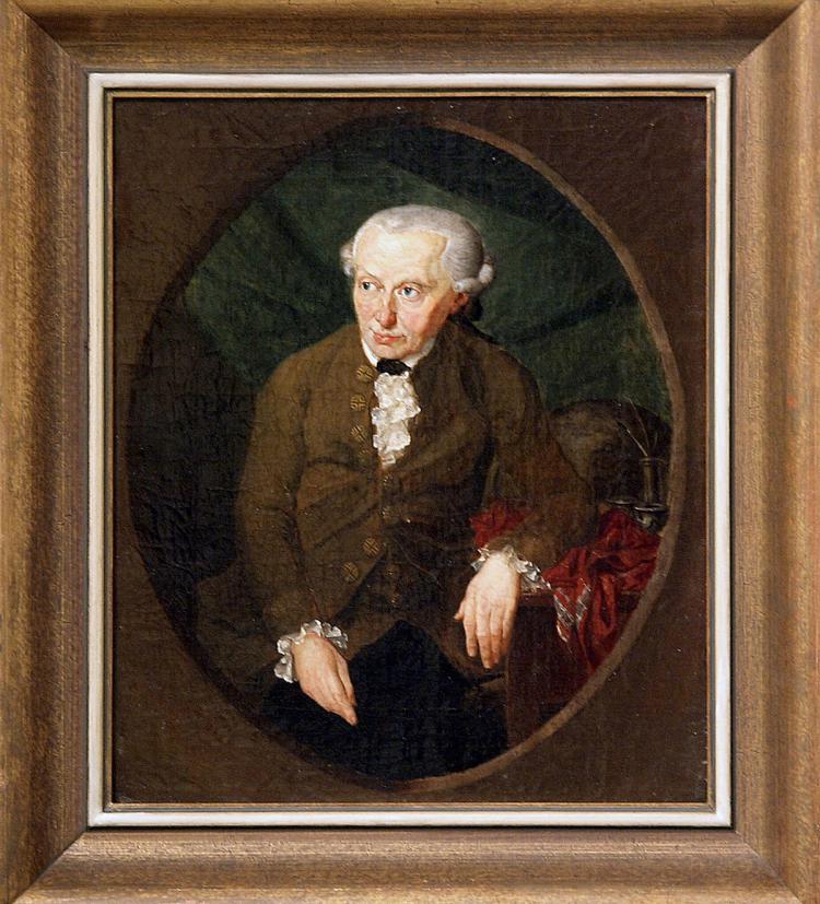 IMMANUEL KANT: A painting dated 1791 by Gottlieb Doebler, showing philosopher Immanuel Kant, is seen Feb. 11, 2004, in an exhibition about Kant (1724-1804) at the historical museum of Duisburg on the occasion of the 200th anniversary of the death of the German philosopher. (Kirsten Neumann/AFP/Getty Images)
