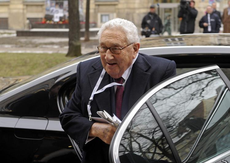 Former US Secretary of State Henry Kissinger has been hospitalized in Seoul, South Korea on Saturday. (JOERG KOCH/AFP/Getty Images)
