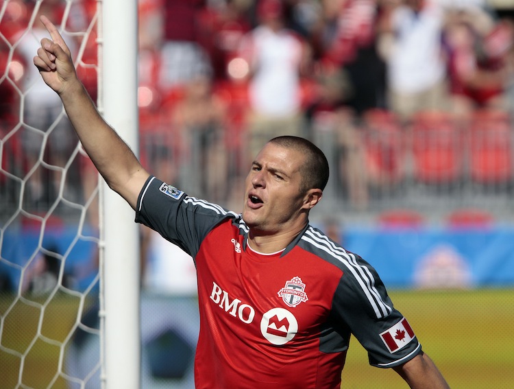 Danny Koevermans will miss the rest of the season due to an ACL injury. The loss is a severe blow to Toronto FC. (Abelimages/Getty Images)