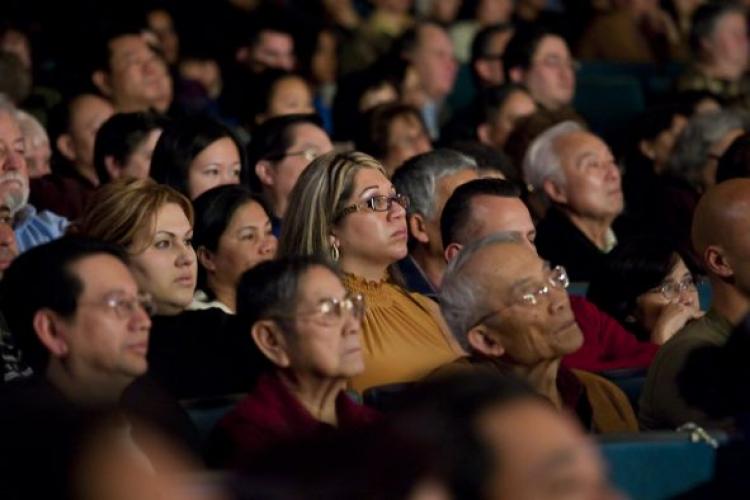 People from all over the greater Los Angeles metropolitan area to see the Divine Performing Arts performance. (The Epoch Times)