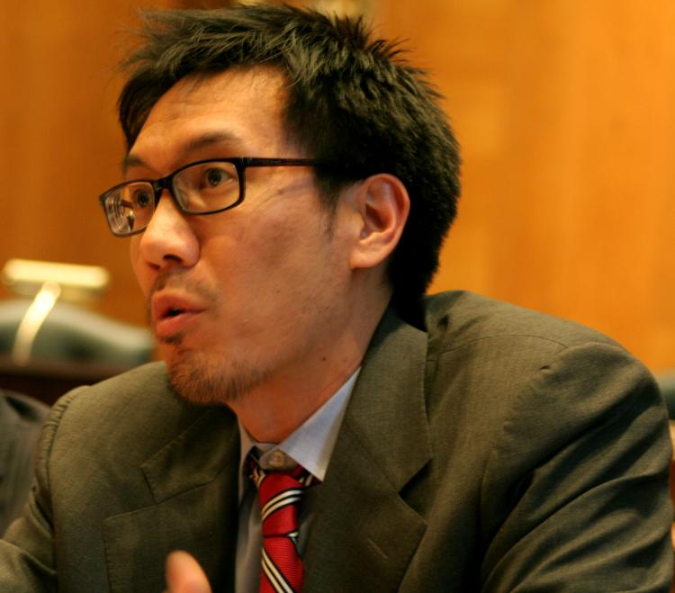 FREEDOM OF EXPRESSION: Lawrence Liu, senior counsel for the Congressional-Executive Commission on China, said that freedom of expression restrictions in China during the past 12 months are developing in new ways (Gary Feuerberg/ Epoch Times)