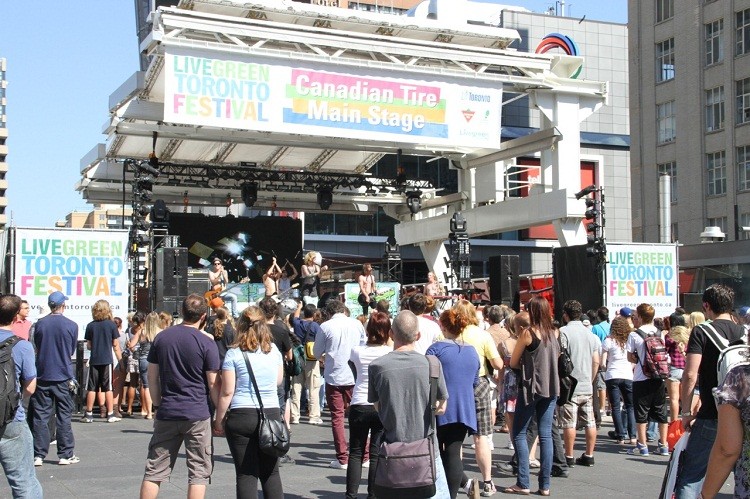 People enjoy a performance during last year's Live Green Toronto Festival. (Courtesy of City of Toronto)