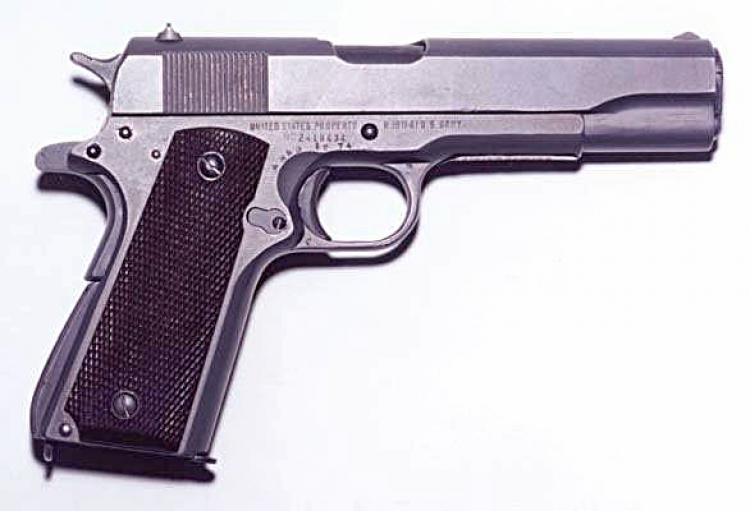 The Browning M1911. Utah's Senate will vote on whether to make the handgun a state symbol.  (Public Domain)